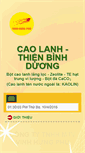Mobile Screenshot of caolanhvinhhungphu.com